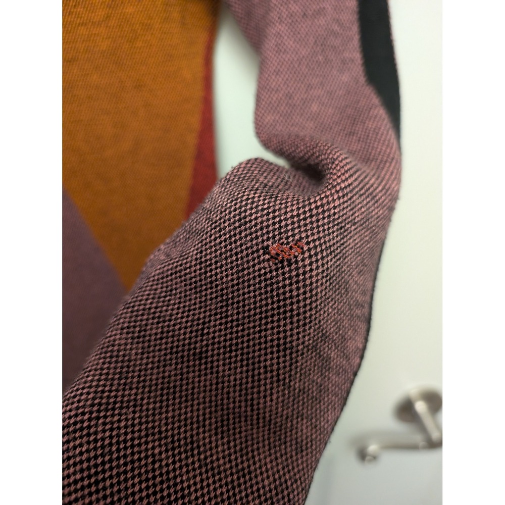 Toccin Nora Midi Dress Colorblock Geometric Knit XS Bodycon Fall Modern Holidays - Picture 4 of 6